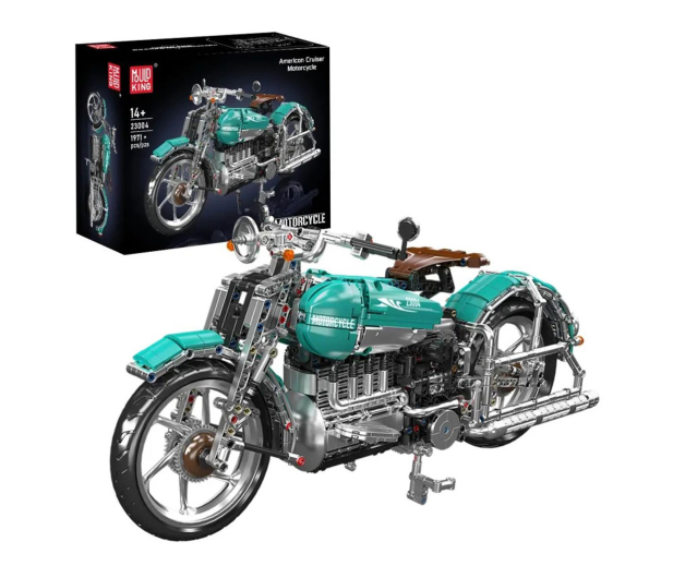 Mould King Klocki konstrukcyjne Amerykański Motocykl Typu Cruiser 1971 - 1551575 - zdjęcie